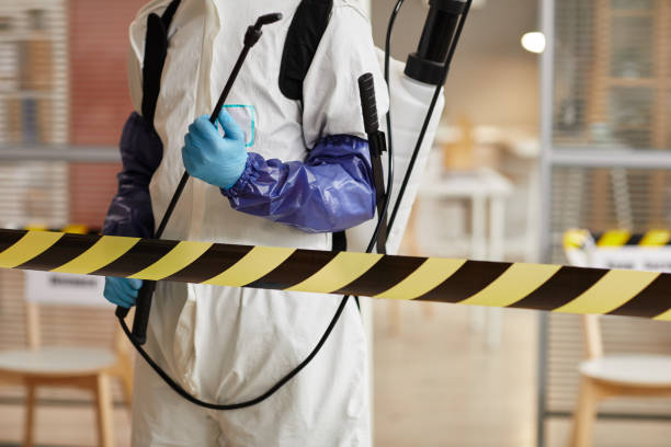 Professional Biohazard Cleanup technician working in Redgranite, WI